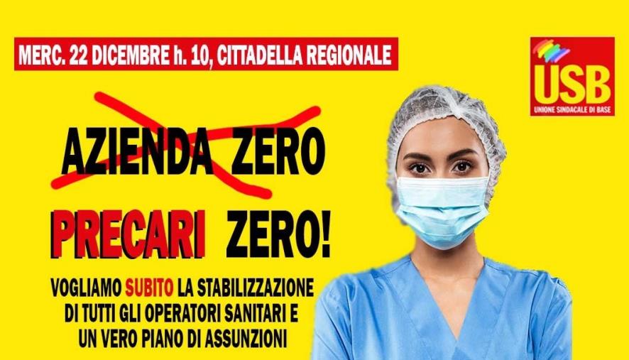 "Precari zero": l'Usb mercoledì torna in Cittadella regionale per chiedere la stabilizzazione dei precari images "Precari zero": l'Usb mercoledì torna in Cittadella regionale per chiedere la stabilizzazione dei precari