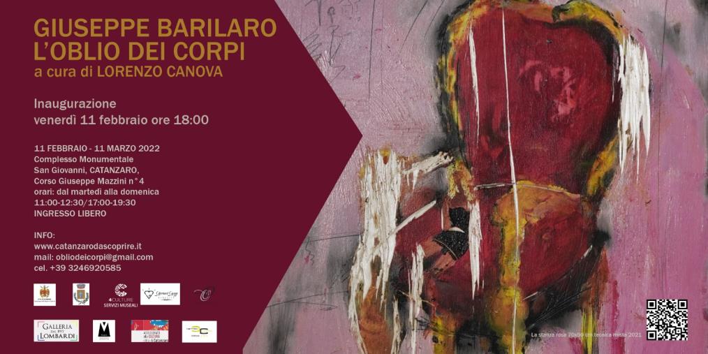 images "L'oblio dei corpi", dall'11 febbraio la personale di Giuseppe Barilaro al San Giovanni di Catanzaro