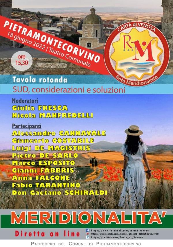 images Nasce la rete “Carta di Venosa”: i promotori rilanciano la questione meridionale 