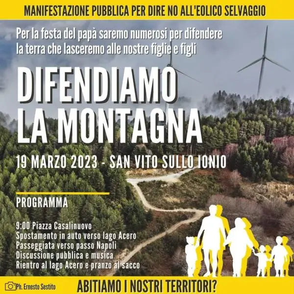 San Vito sullo Ionio, domani la manifestazione a difesa della montagna images San Vito sullo Ionio, domani la manifestazione a difesa della montagna